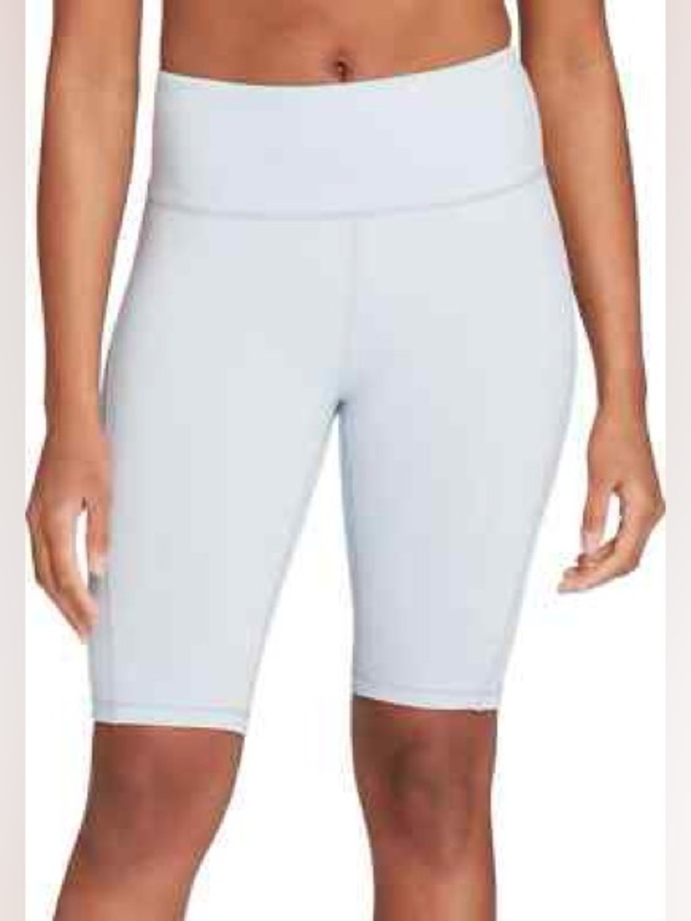 CALIA by Carrie Underwood Light Blue High-Waist Bike Shorts - Picture 1 of 3